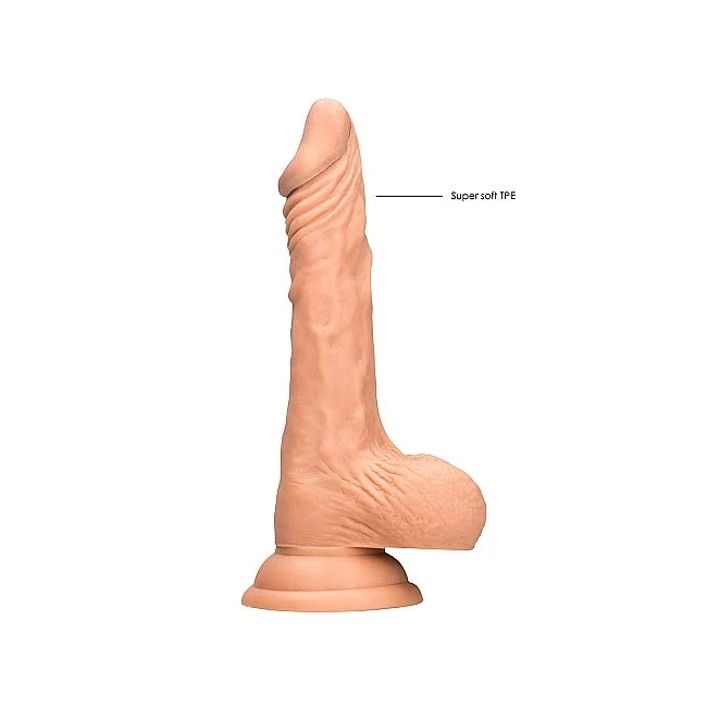 Realrock 9in Dong Flesh W Testicles - Material & Feel