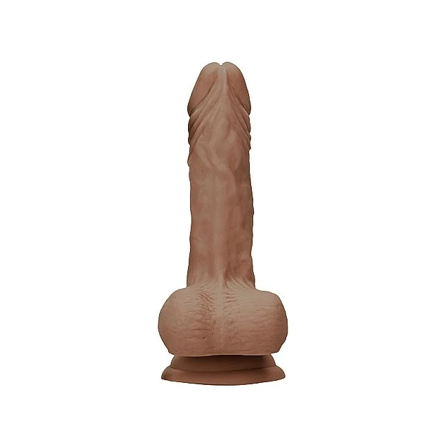 Realrock 9in Dong Tan W/ Testicles - Size & Fit