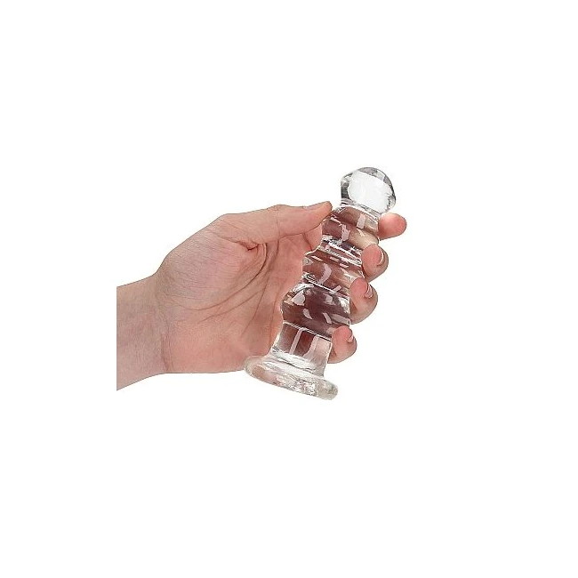 Realrock Curvy Dildo or B Plug 5.5in Transparent - Design & Material Quality
