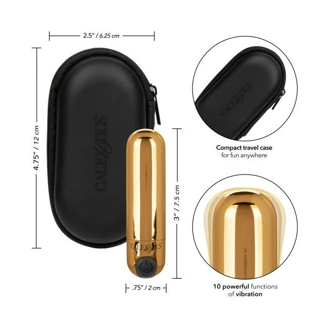 Rechargeable Hideaway Bul Gold - Vibration Modes and Sensation
