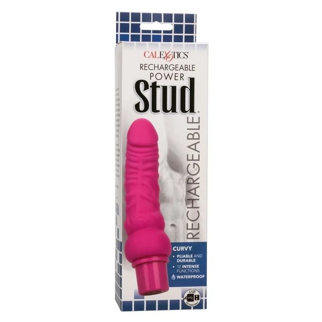 Rechargeable Power Stud C Pink - Experience Intense Pleasure with the Rechargeable Power Stud Curvy Pink