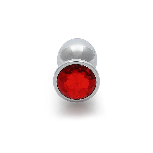 Round Gem Butt Plug Large Silver Ruby Red - Uses and Versatility
