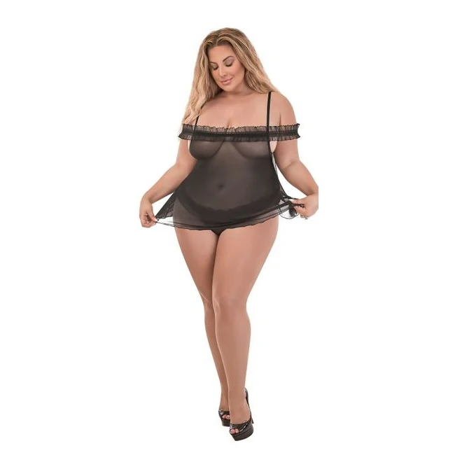 Ruffled Babydoll & Thong - Fit & Sizing