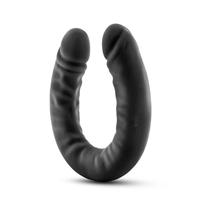 Ruse 18 Silicone Double Headed Dildo Black " - G-Spot Stimulation