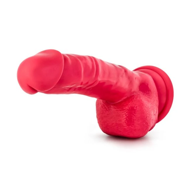 Ruse Shimmy Cerise Red Realistic Dildo - Material Feel & Safety