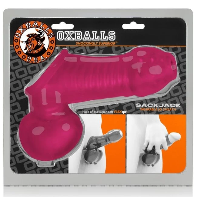 Sackjack Wearable Jackoff Sheath Hot Pink - Grip & Control