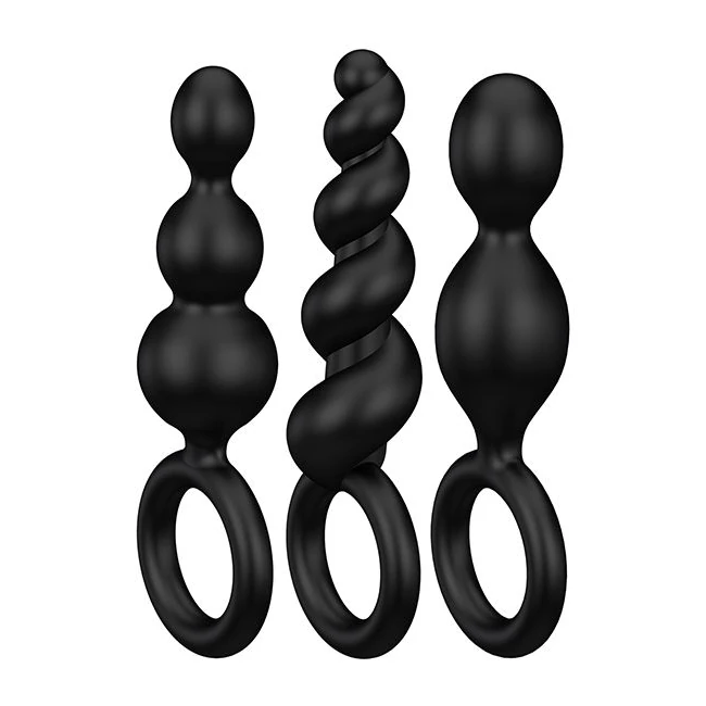 Satisfyer Booty Call Plug of 3 Black - Shape & Comfort