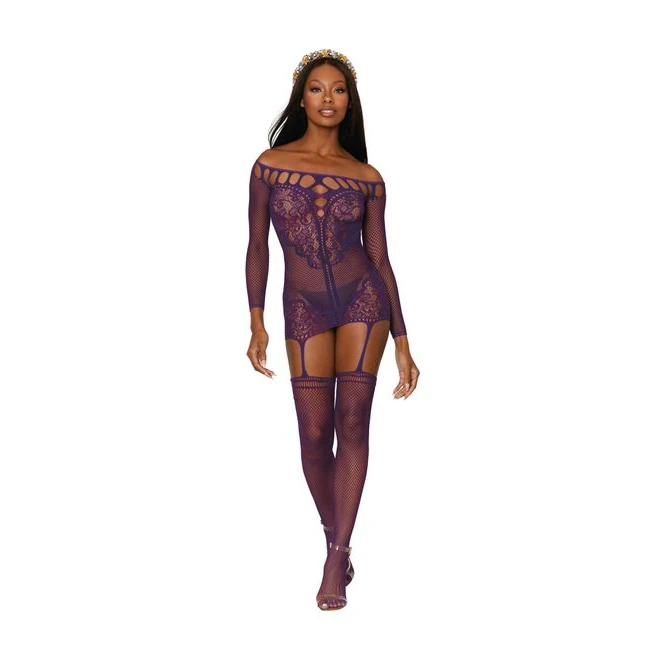 Scalloped Lace Garter Dre Aubergine O/s - What Is the Scalloped Lace Garter Dre Aubergine O/s?