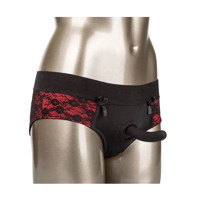 Scandal Crotchless Peggin Panty Set - How It Feels