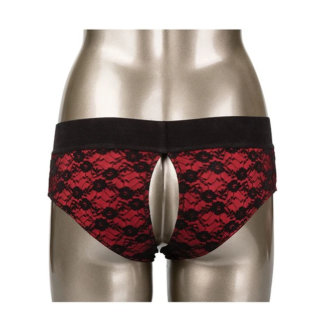 Scandal Crotchless Peggin Panty Set - Vibration Modes and Power