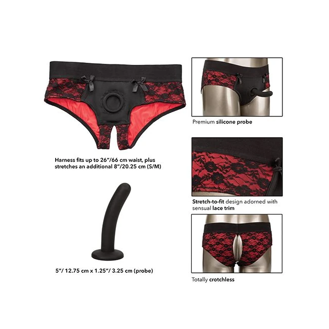 Scandal Crotchless Peggin Panty Set - Materials and Safety