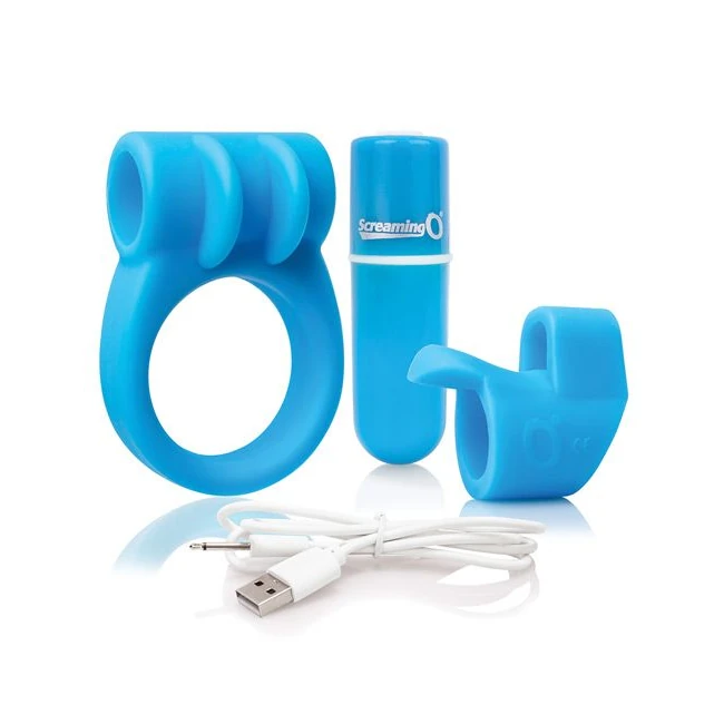 Screaming O Charged Combo W/c Ring & Finger Sleeve - Power & Performance