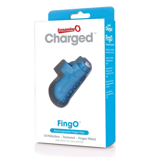 Screaming O Charged Fing Vooom Mini Vibe Blue - Power & Performance