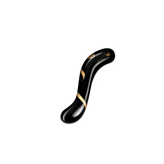 Secret Kisses Double Dildo Black & - Vibration Modes