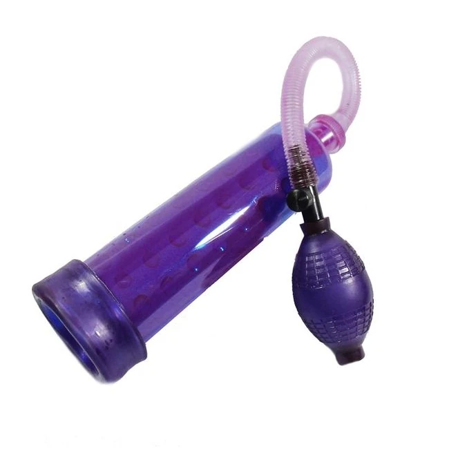 Sexual Power Pump W/ Grip Lavender - Vibration Modes