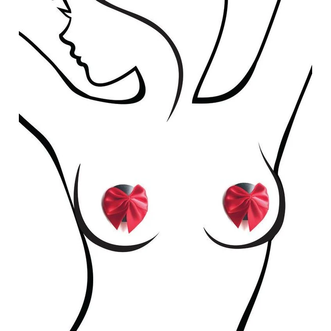 Sexy Af Red Bows Nipple - Fabric & Feel