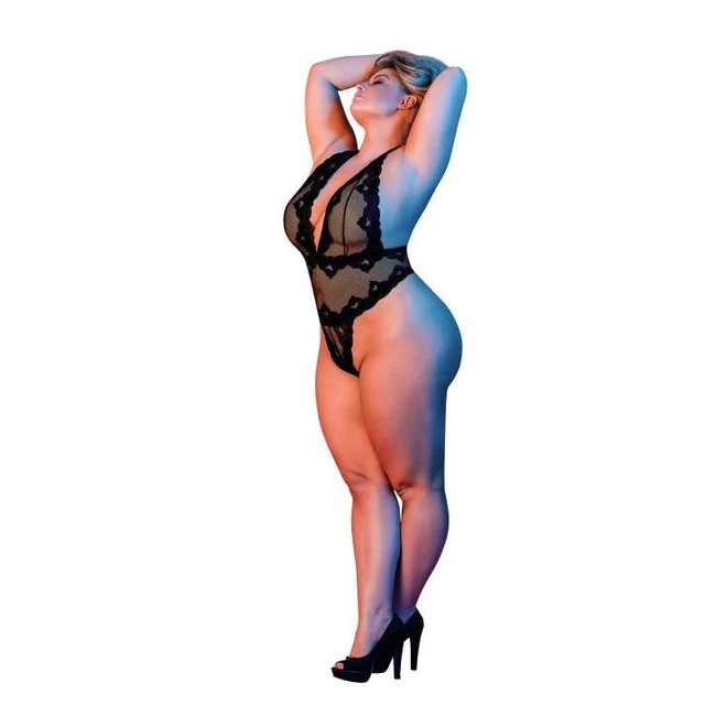 Sexy Time Deep Plunge Hal Teddy - Fabric & Feel