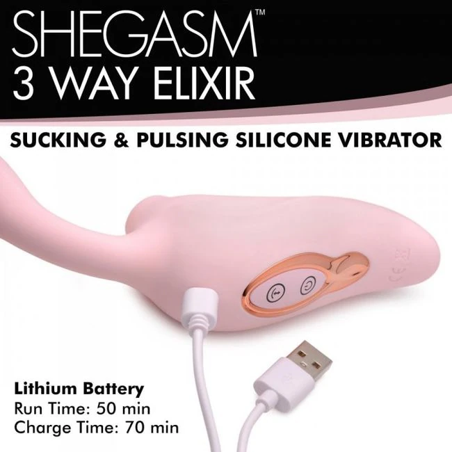 Shegasm 3 Way Elixir & Pu Vibrator - How It Feels