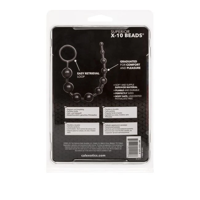 Silicone X-10 Beads Black - How It Feels