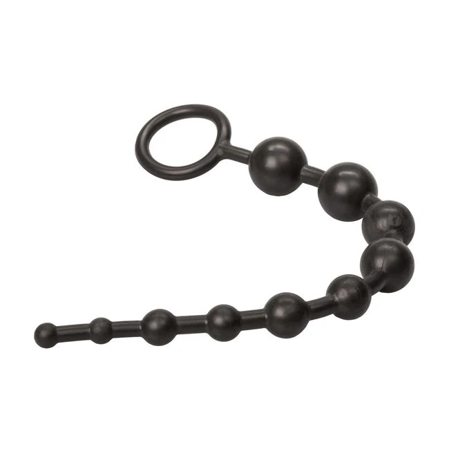 Silicone X-10 Beads Black - Usage & Pleasure Tips