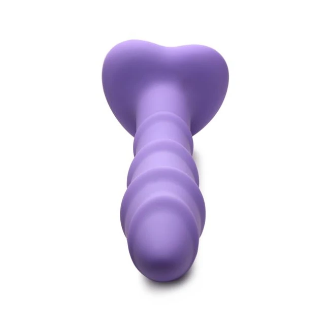 Simply Sweet Swirl Silico Dildo Purple - Features & Care