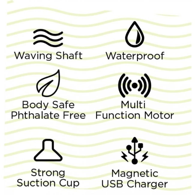 Skinsations Sidewinder 10 Functions W/ Remote Control - Vibration Modes and Movement
