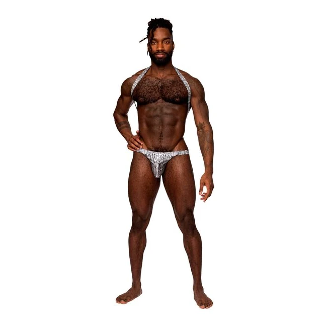 S'naked Criss Cross Thong Silver/black - Materials & Care Instructions