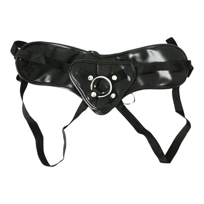 Ss Plus Black Pvc Corsett Strap-on - Size & Fit