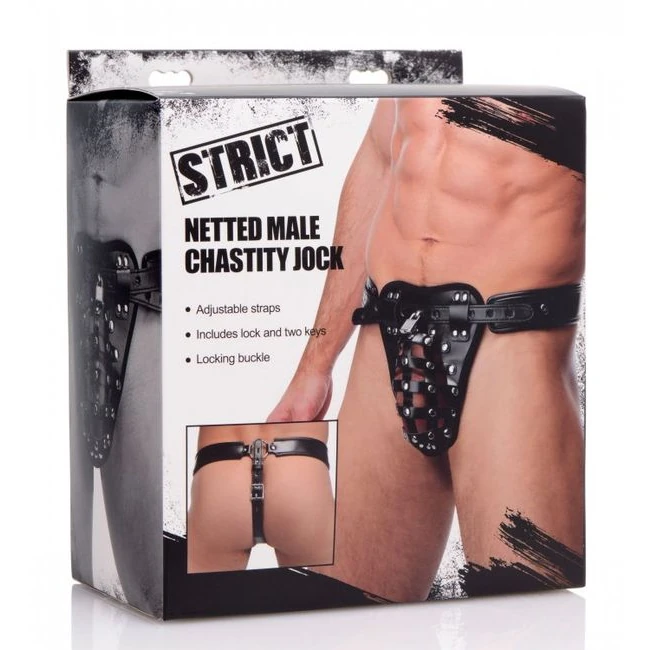 Cinturón de castidad masculino Strict Safety Net - Diseñado para juegos de control