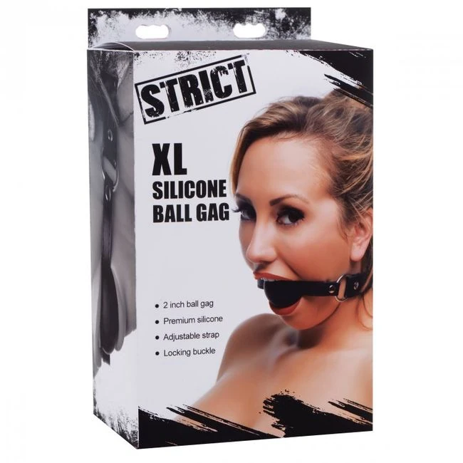 Strict Xl 2in Silicone Ba Gag - Graduated Sizing & Adjustability