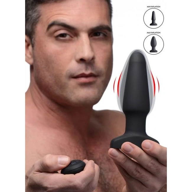 Swell 10x Silicone Inflat & Vibrating Anal Plug - Experience the Unmatched Pleasure of the Swell 10x Silicone Inflatable & Vibrating Anal Plug