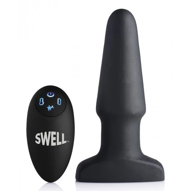 Swell 10x Silicone Inflat & Vibrating Anal Plug - Vibration Modes