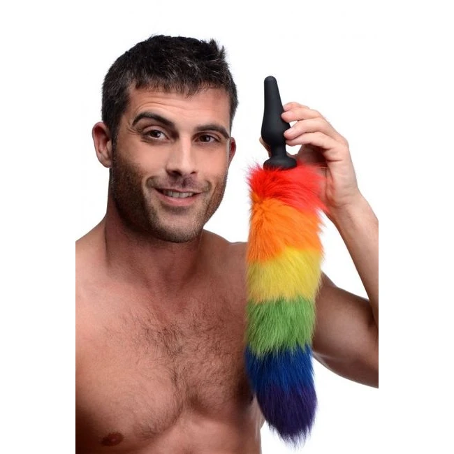 Tailz Rainbow Tail Silico Butt Plug - Design and Materials