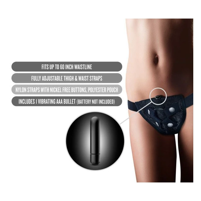 Temptasia Lovelace Harnes Black - Size & Fit
