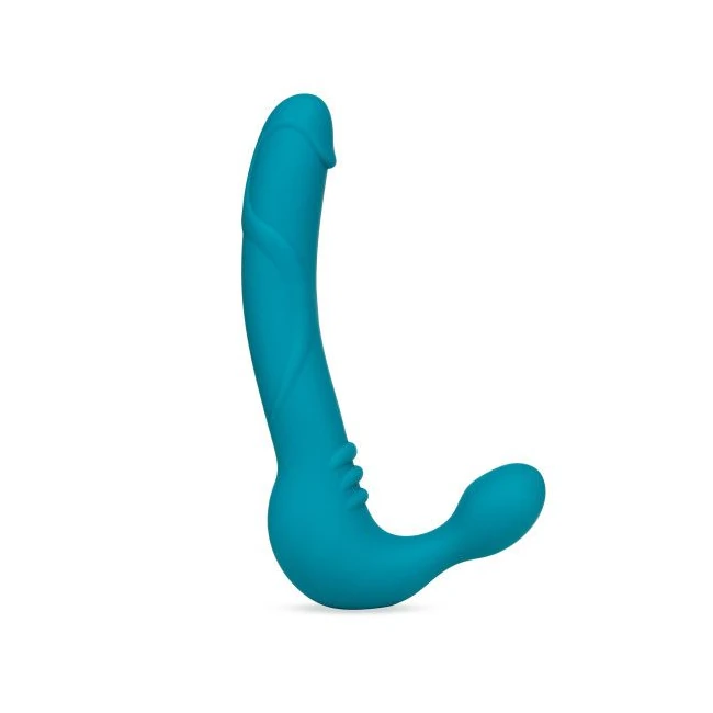 Temptasia Luna Strapless Silicone Dildo Teal - Experience the Pleasure of the Temptasia Luna Strapless Silicone Dildo