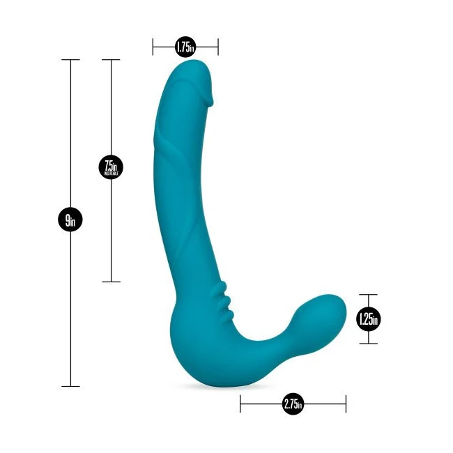 Temptasia Luna Strapless Silicone Dildo Teal - How It Feels
