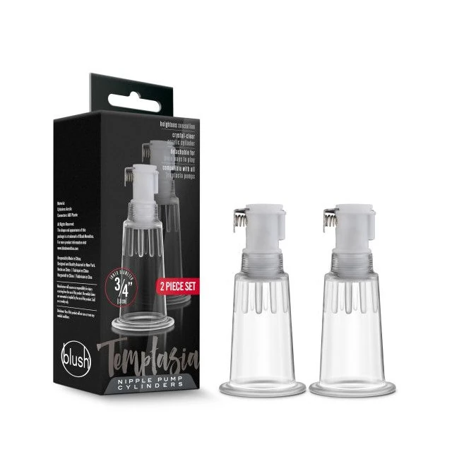 Temptasia Nipple Pumping Cylinders Set of 2 - How It Feels & Sensation