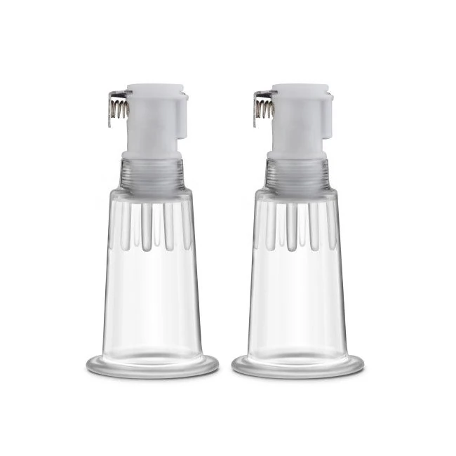 Temptasia Nipple Pumping Cylinders Set of 2 - Enhance Your Nipple Play with the Temptasia Nipple Pumping Cylinders Set of 2