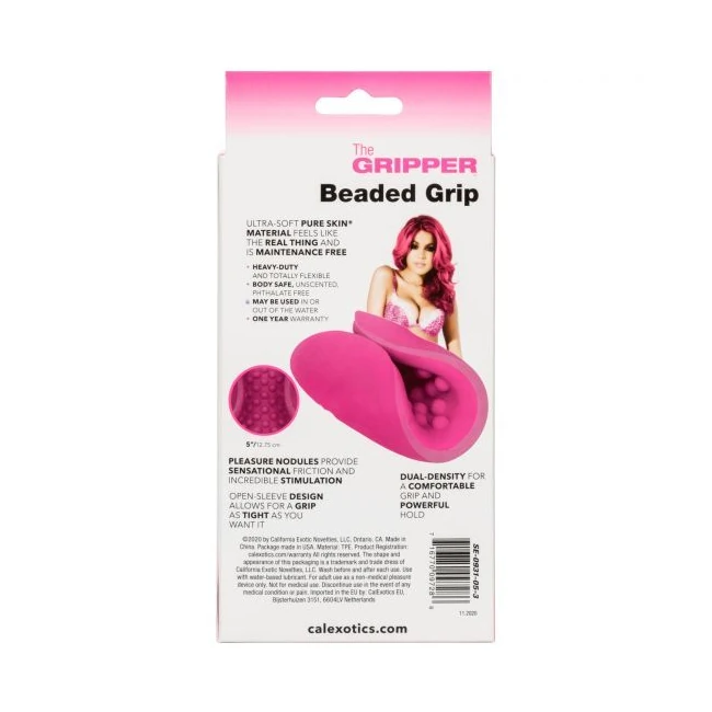 The Gripper Beaded Grip H Pink - Vibration Modes