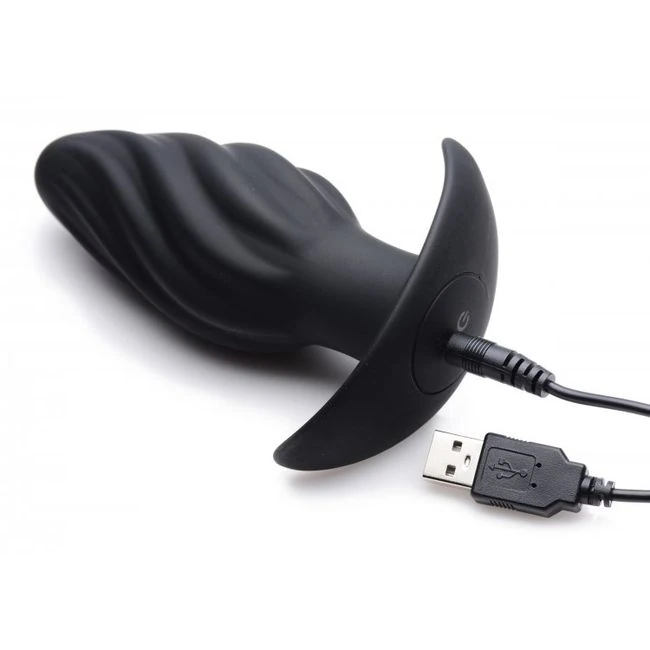 Thump It 7x Swirled Thump Anal Plug - Power & Performance