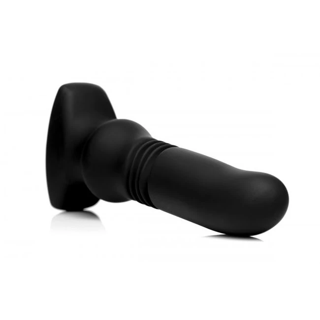 Thunderplugs Silicone Vibrating & Thrusting Plug W/ Remote Control - Power, Remote and Care