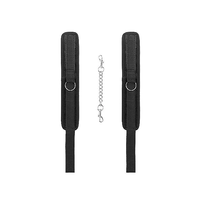 Velvet & Velcro Ankle Cuf Adjustable Black - Specifications & Materials