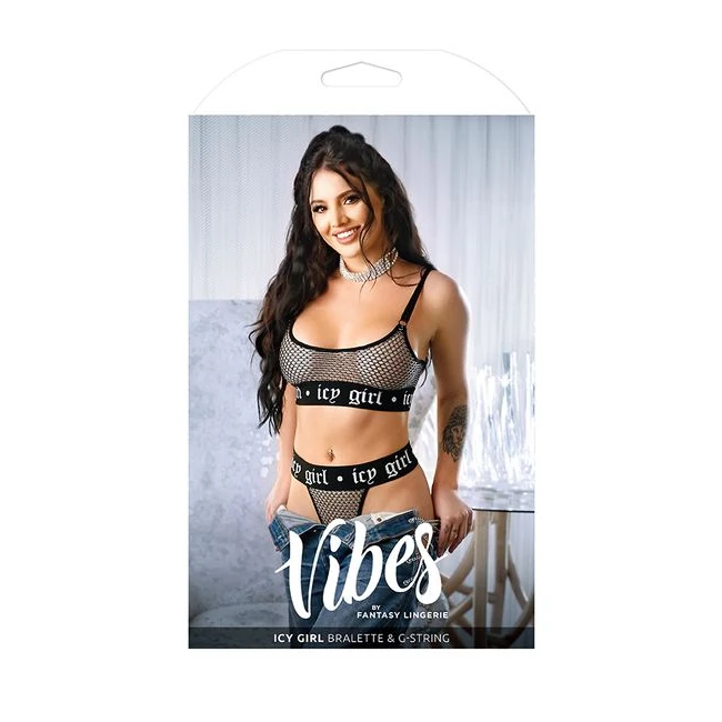 Vibes Icy Girl Metallic Bralette & G-string - How It Feels
