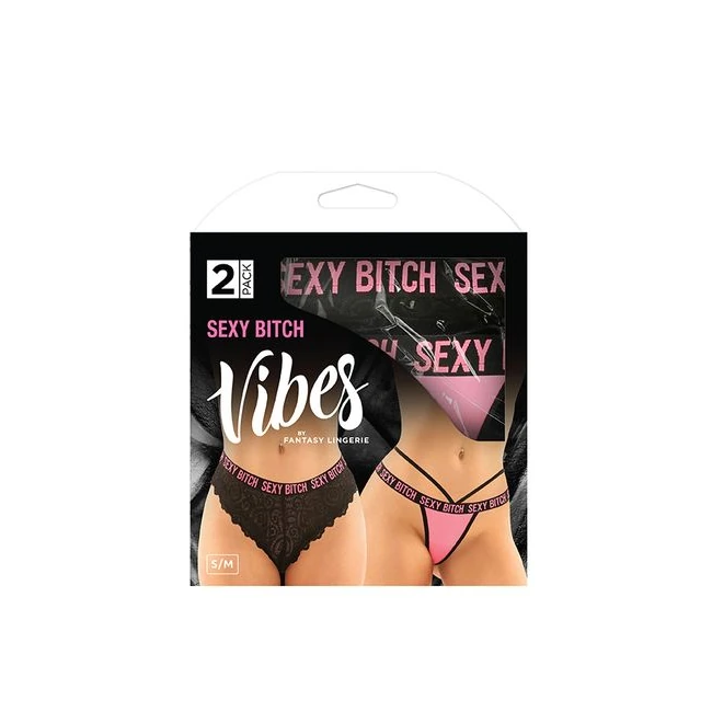 Vibes Sexy Bitch Panty & 2pk - Vibration Modes