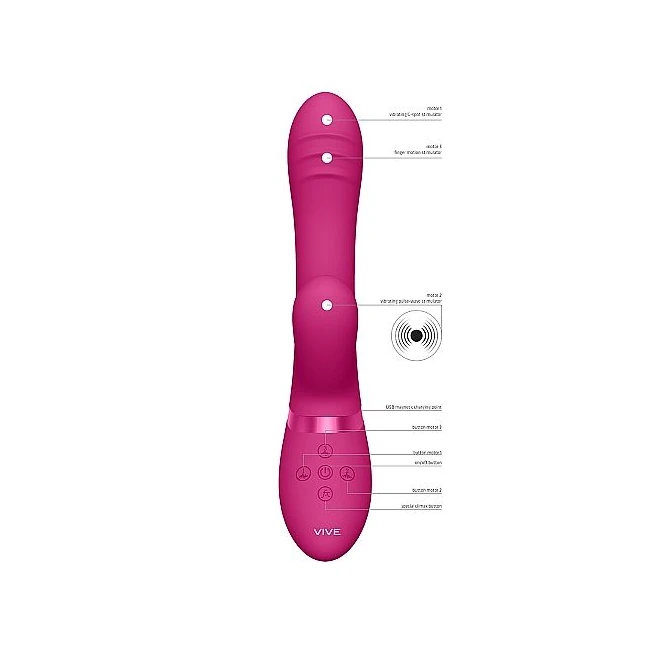 Vive Tani Vibrator Finger Motion W/ Pulse Wave - Specifications