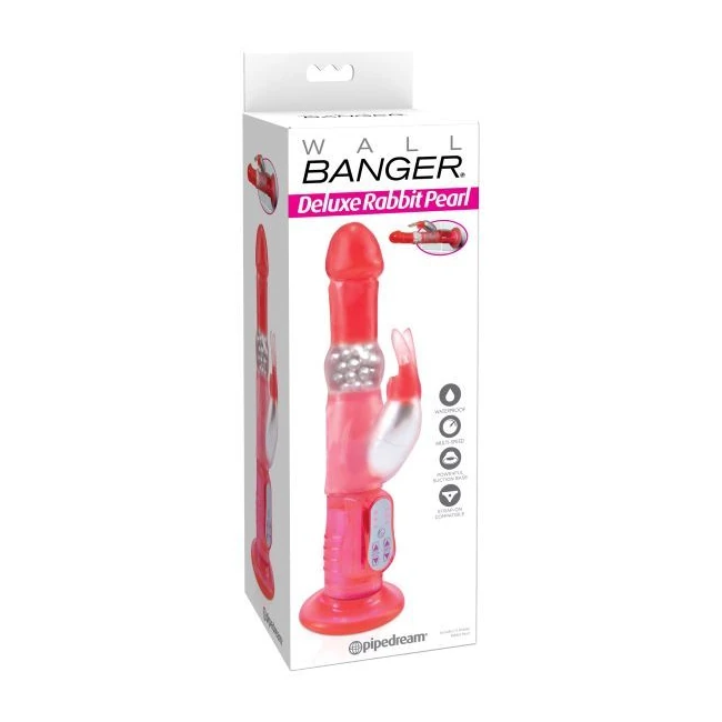 Wall Bangers Deluxe Rotat Rabbit Pearl Waterproof - Experience Intense Wall Banging Pleasure