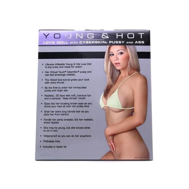 Young & Hot Inflatable Lo Doll W/ Cyberskin Pussy & Ass - Additional Details