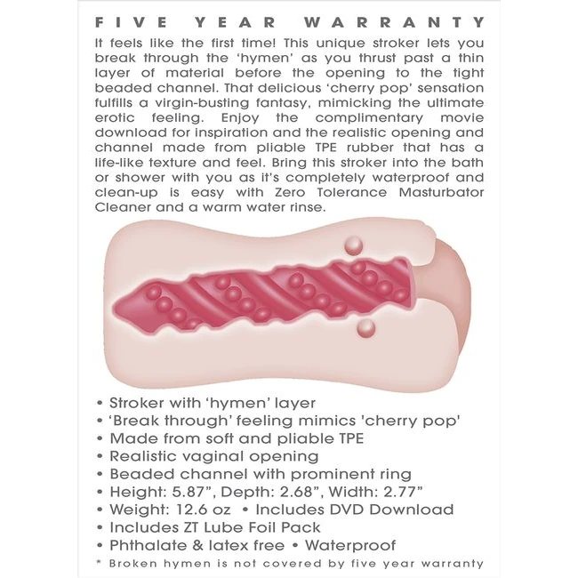 Zero Tolerance Like a Vir Masturbator Kit - Additional Features and Contents