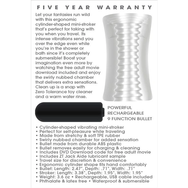 Zero Tolerance Pop Mini Stroker - Grip, Control, and Convenience