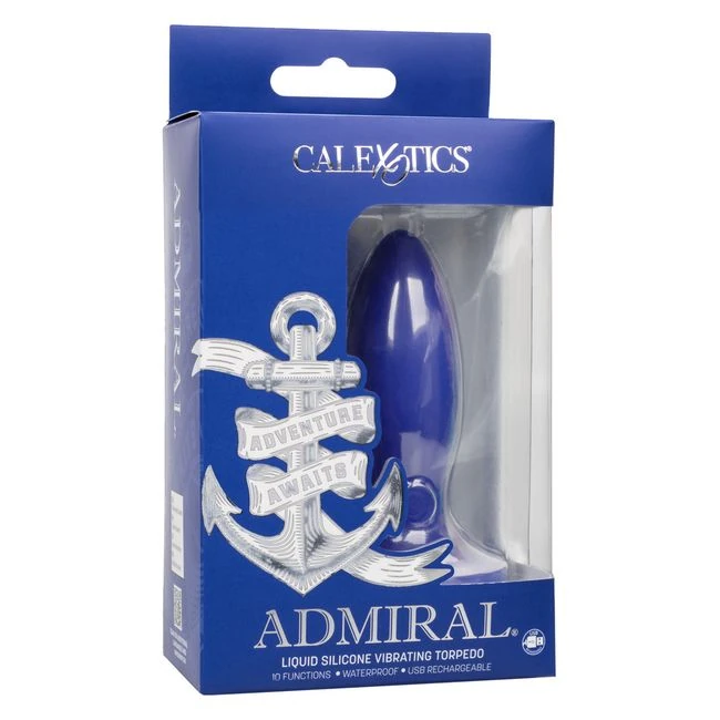 Admiral Liquid Silicone Vibrating Torpedo - Experience Deep, Precise Stimulation